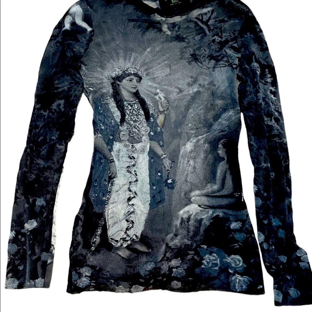 Jean Paul Gaulteir sheer long sleeve